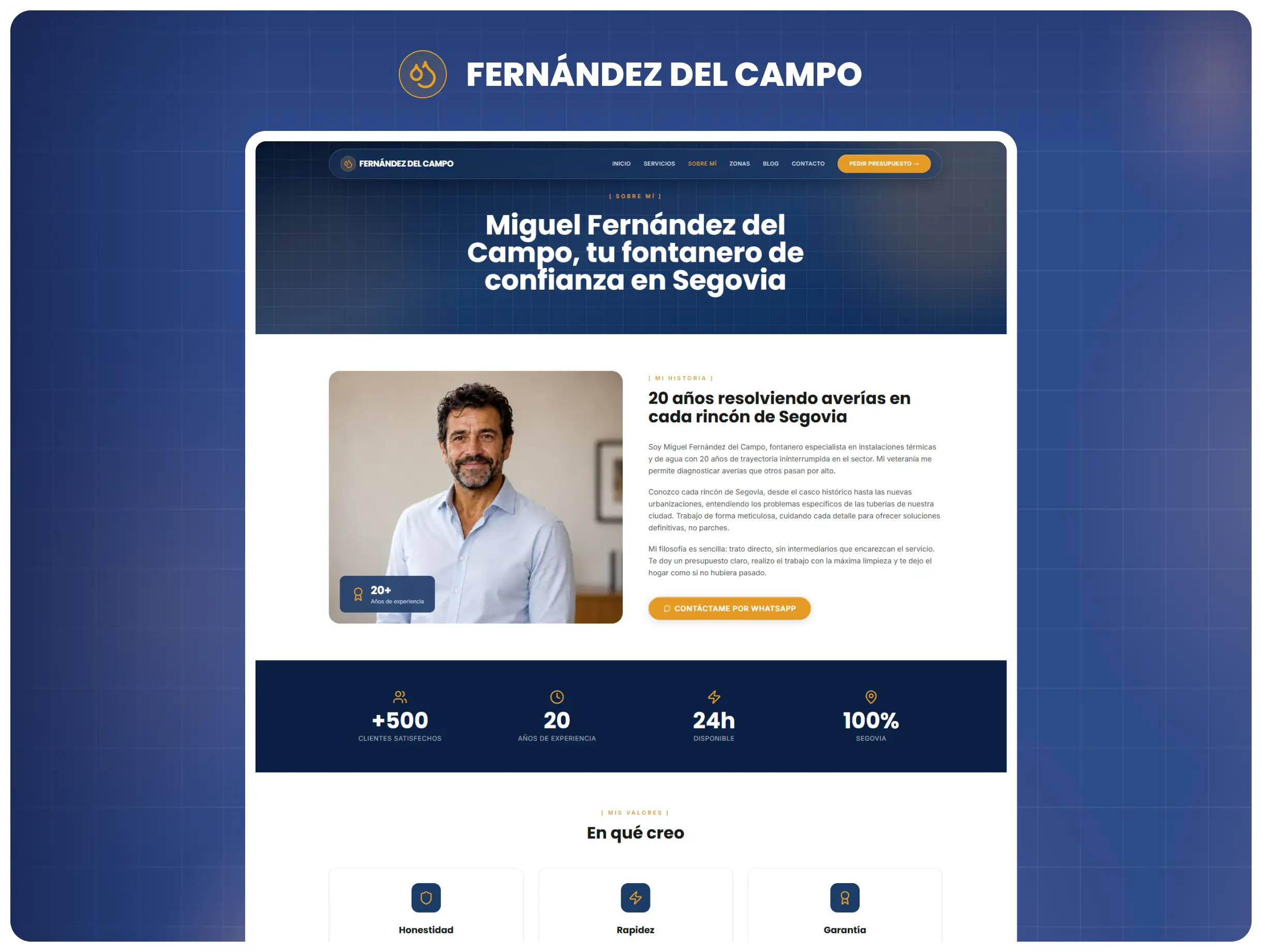 Fernández del Campo — Sobre mí