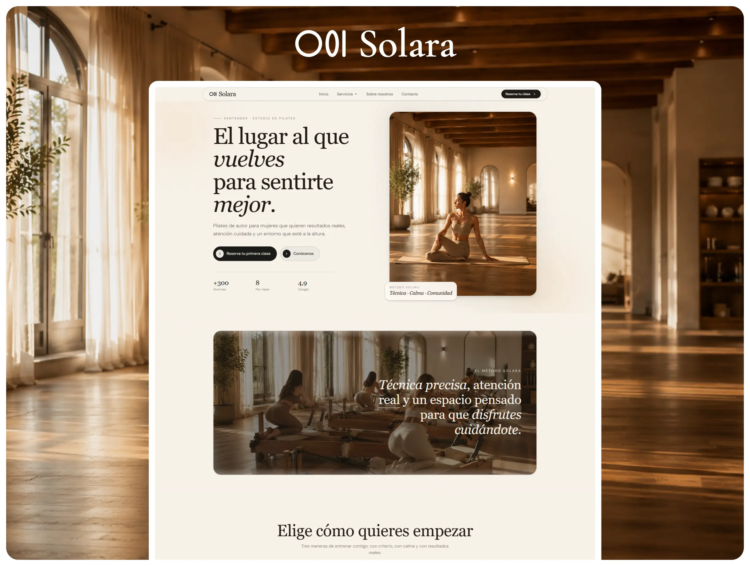 Solara Pilates — Web
