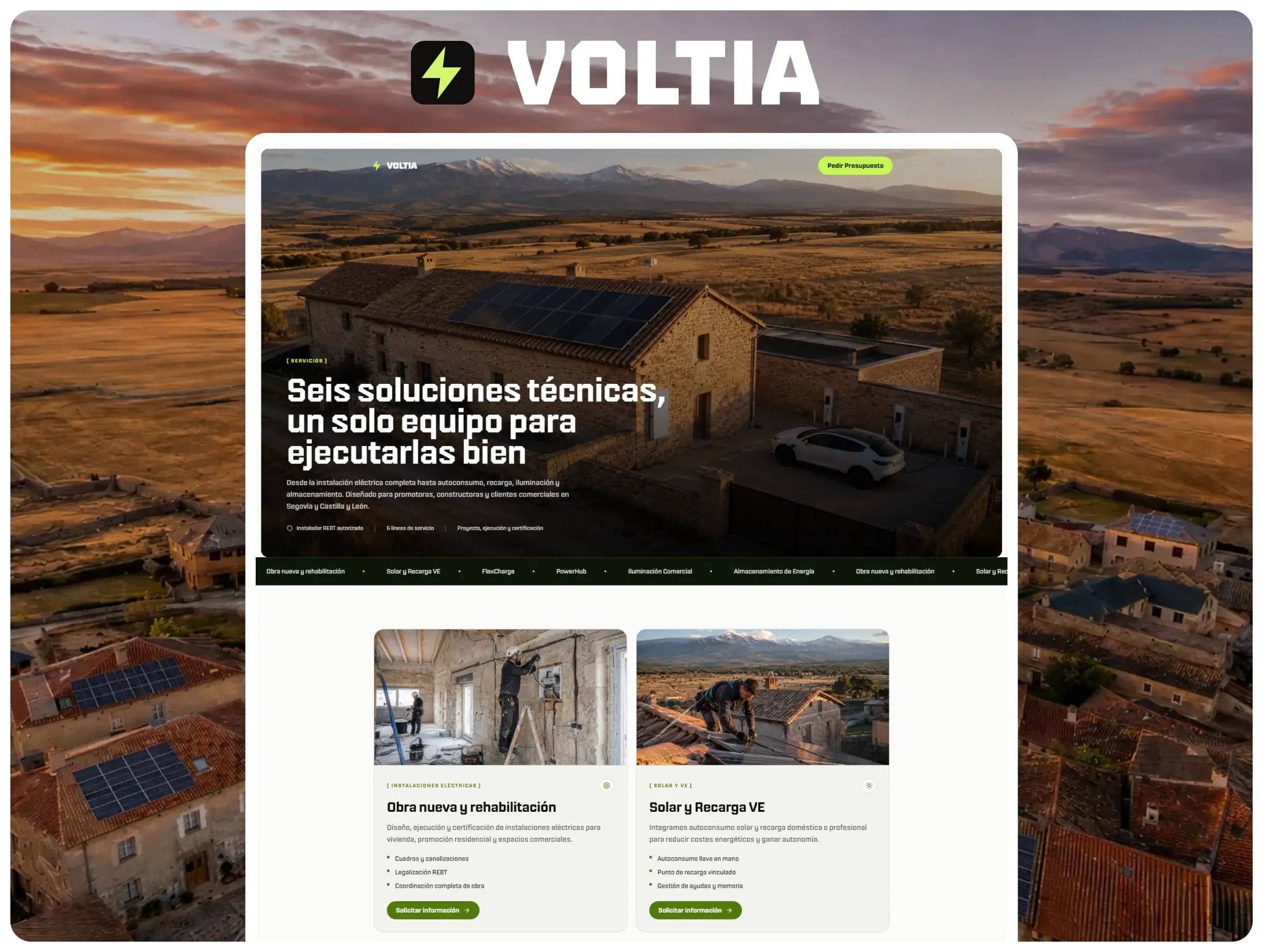 Voltia — Servicios